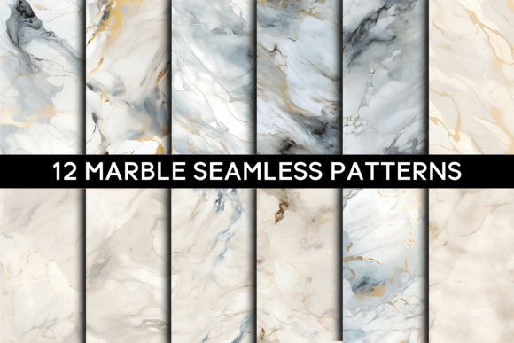 12 Marble Seamless Patterns