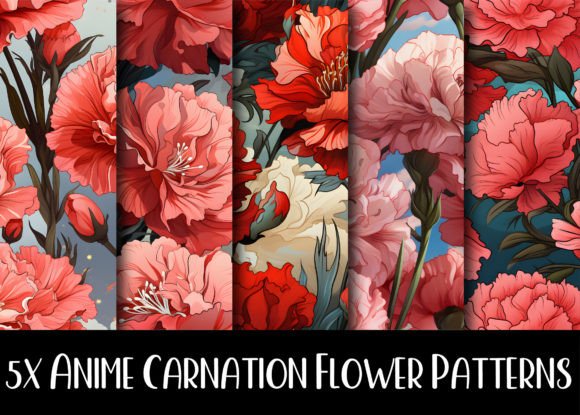 Anime Carnation Flower Patterns: A Whimsical Addition to Your Creative Projects