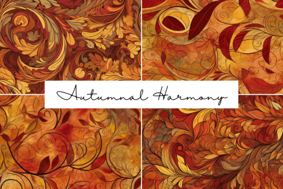 Autumnal Harmony Seamless Patterns