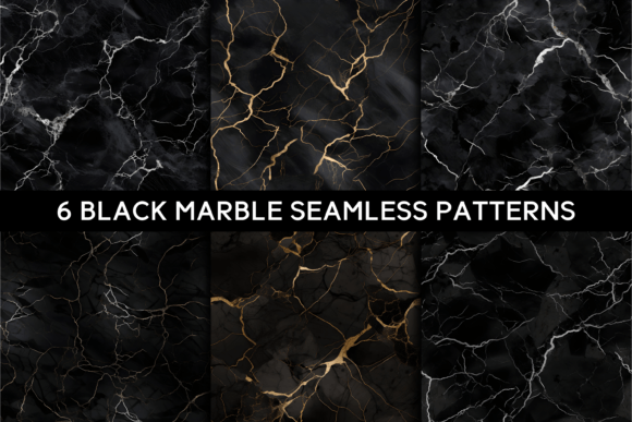 Exploring the Elegance of Black Marble Seamless Patterns and Digital Paper