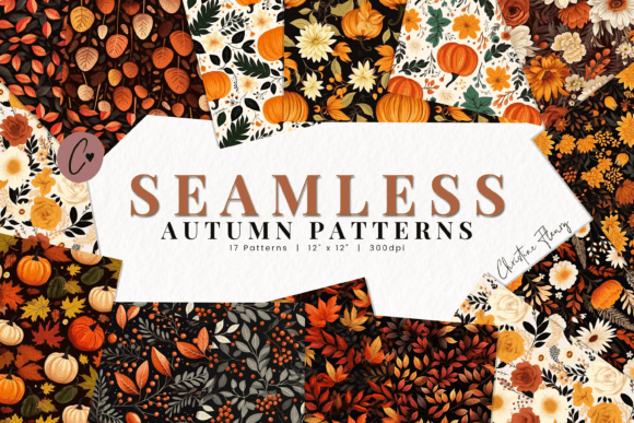 Seamless Autumn Patterns Digital Paper: A Versatile Resource for Creative Projects
