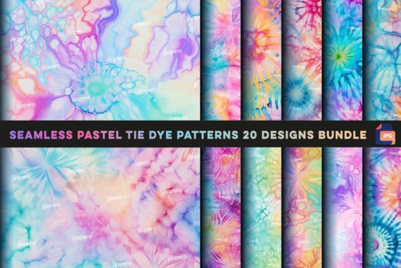 Seamless Pastel Tie Dye Patterns: A Creative Boost for Your Print-on-Demand Business